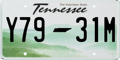 TN license plate Y7931M