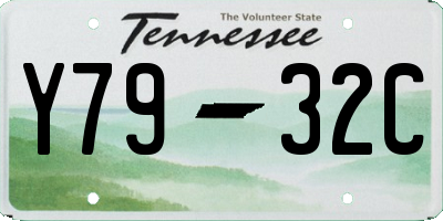 TN license plate Y7932C