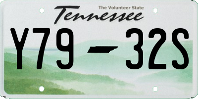 TN license plate Y7932S