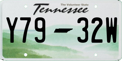 TN license plate Y7932W