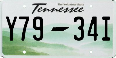 TN license plate Y7934I