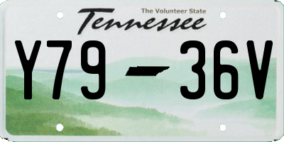 TN license plate Y7936V