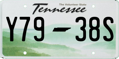 TN license plate Y7938S