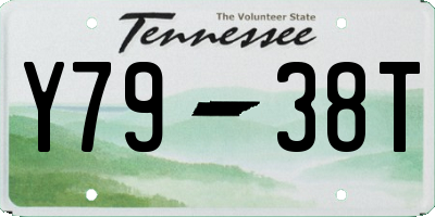 TN license plate Y7938T