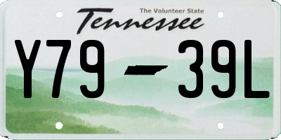 TN license plate Y7939L