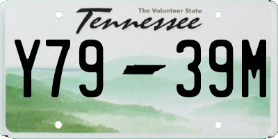 TN license plate Y7939M