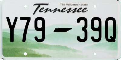 TN license plate Y7939Q