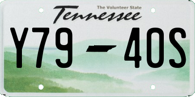 TN license plate Y7940S