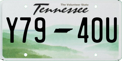 TN license plate Y7940U