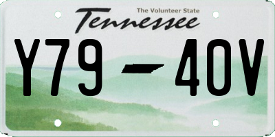 TN license plate Y7940V