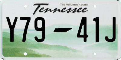 TN license plate Y7941J