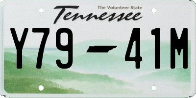 TN license plate Y7941M