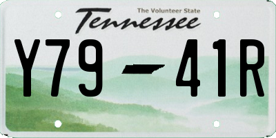 TN license plate Y7941R