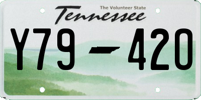 TN license plate Y7942O