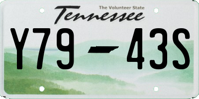 TN license plate Y7943S