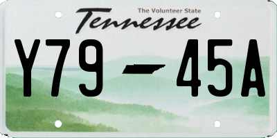 TN license plate Y7945A