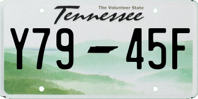 TN license plate Y7945F