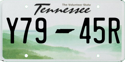TN license plate Y7945R