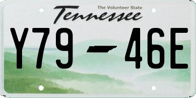 TN license plate Y7946E