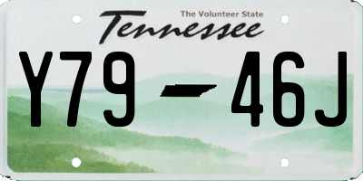 TN license plate Y7946J