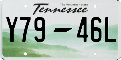TN license plate Y7946L