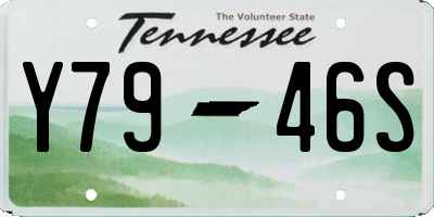 TN license plate Y7946S