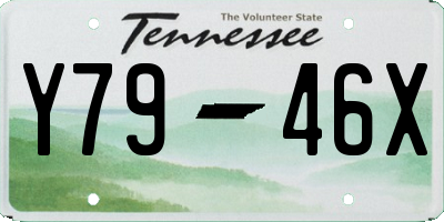 TN license plate Y7946X