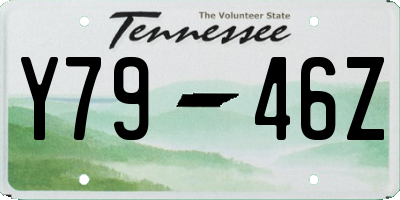 TN license plate Y7946Z