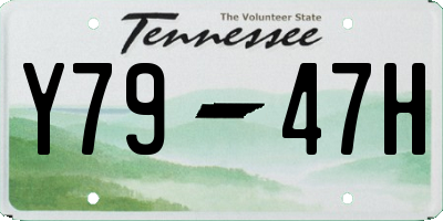 TN license plate Y7947H