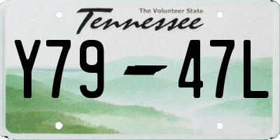 TN license plate Y7947L
