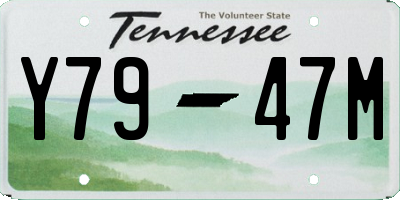 TN license plate Y7947M