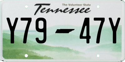 TN license plate Y7947Y