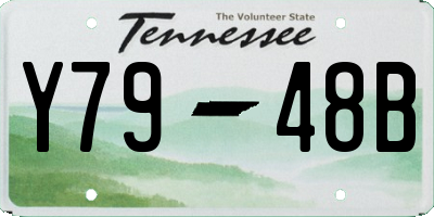 TN license plate Y7948B