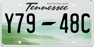 TN license plate Y7948C
