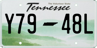 TN license plate Y7948L