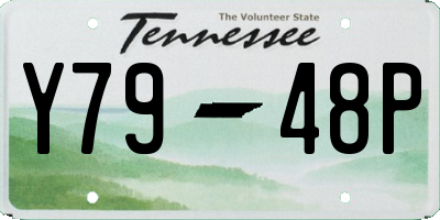 TN license plate Y7948P