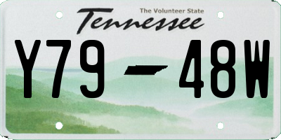 TN license plate Y7948W