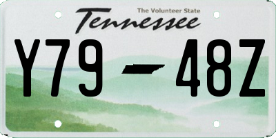 TN license plate Y7948Z