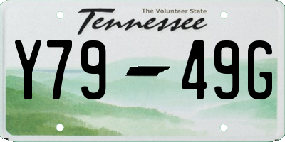 TN license plate Y7949G