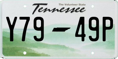 TN license plate Y7949P