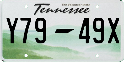TN license plate Y7949X