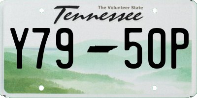 TN license plate Y7950P