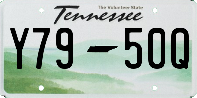 TN license plate Y7950Q