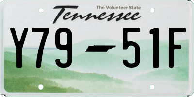 TN license plate Y7951F
