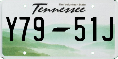 TN license plate Y7951J