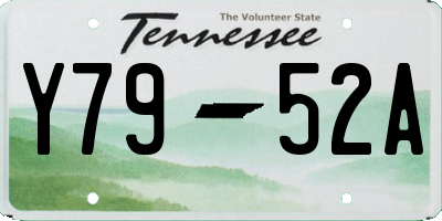 TN license plate Y7952A