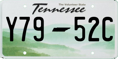 TN license plate Y7952C