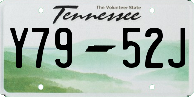 TN license plate Y7952J