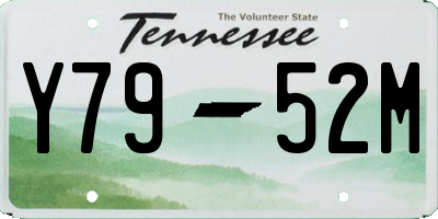 TN license plate Y7952M