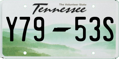 TN license plate Y7953S